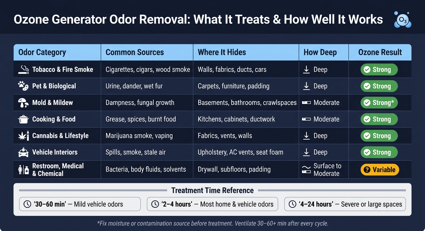 Ozone Generator Odor Removal: What It Treats & How Well It Works