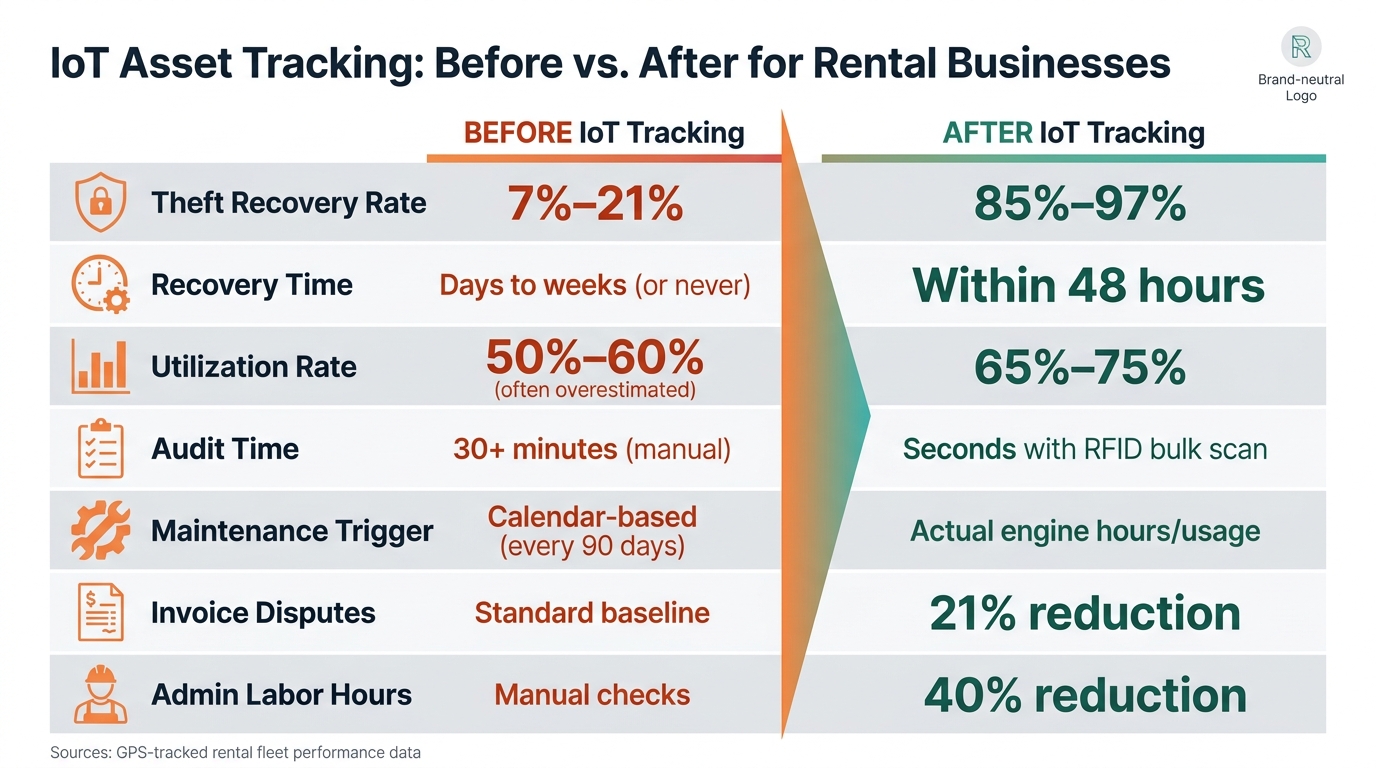 IoT Asset Tracking: Before vs. After Performance Benchmarks for Rental Businesses