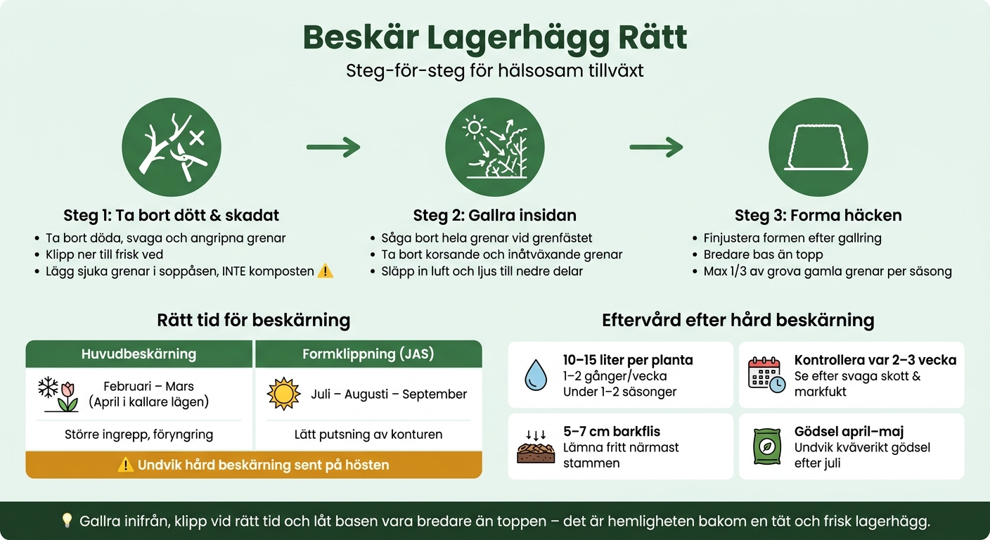 Beskär Lagerhägg Rätt – Steg-för-steg Guide