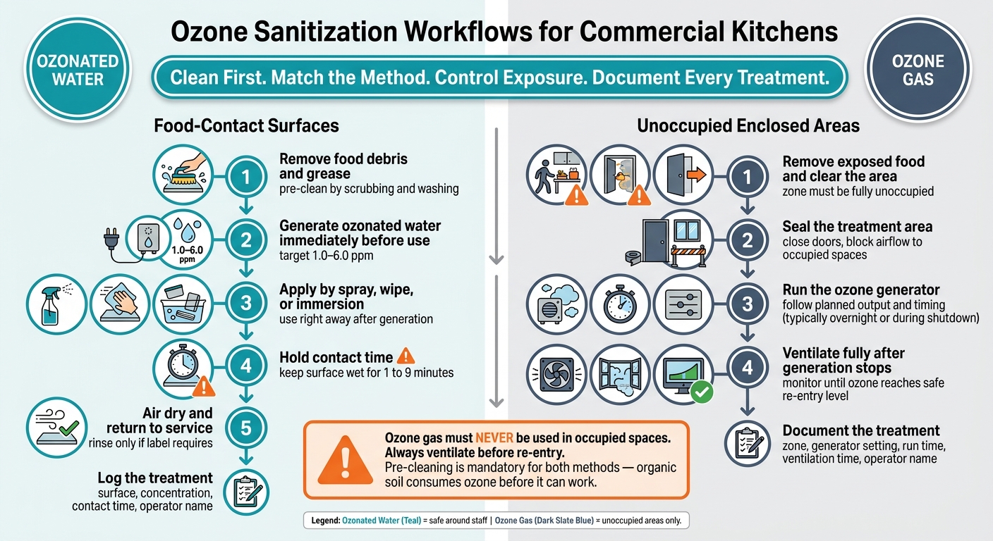 How to Sanitize Kitchen Surfaces with Ozone: Step-by-Step Workflow