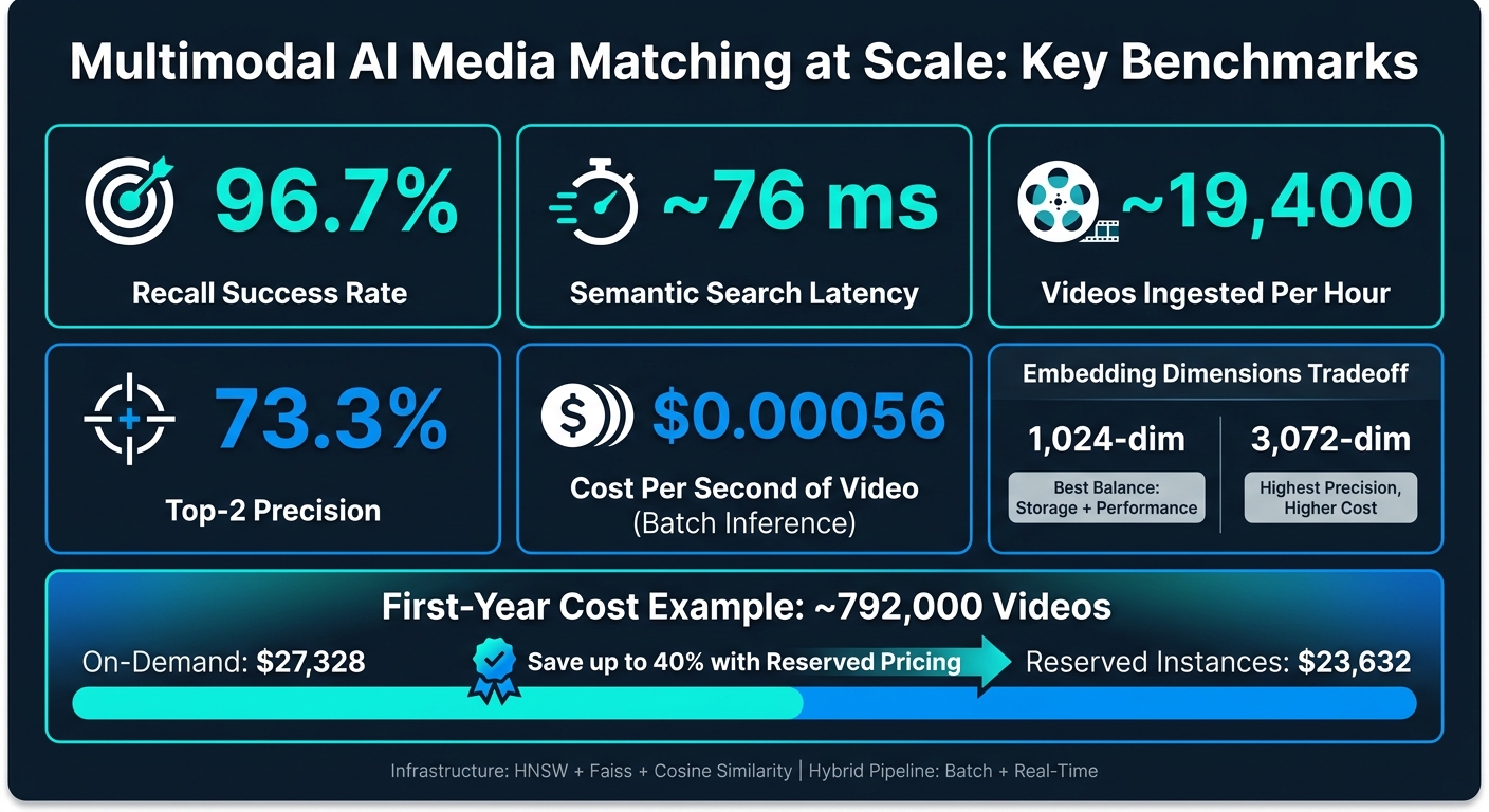 Multimodal AI Media Matching: Key Performance Benchmarks & Cost Metrics