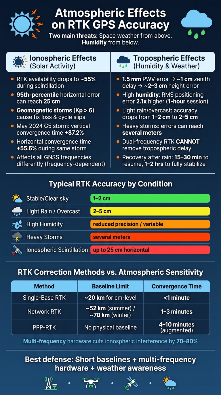 How Atmosphere Affects RTK GPS Accuracy: Key Stats & Comparisons