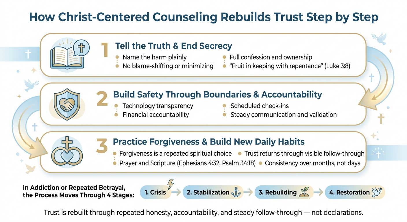 How Christ-Centered Counseling Rebuilds Trust: A Step-by-Step Process