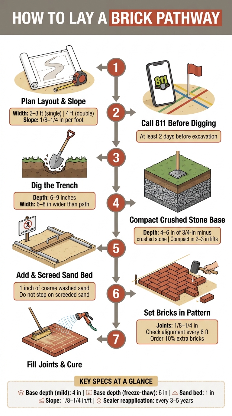 How to Lay a Brick Pathway: Step-by-Step Guide