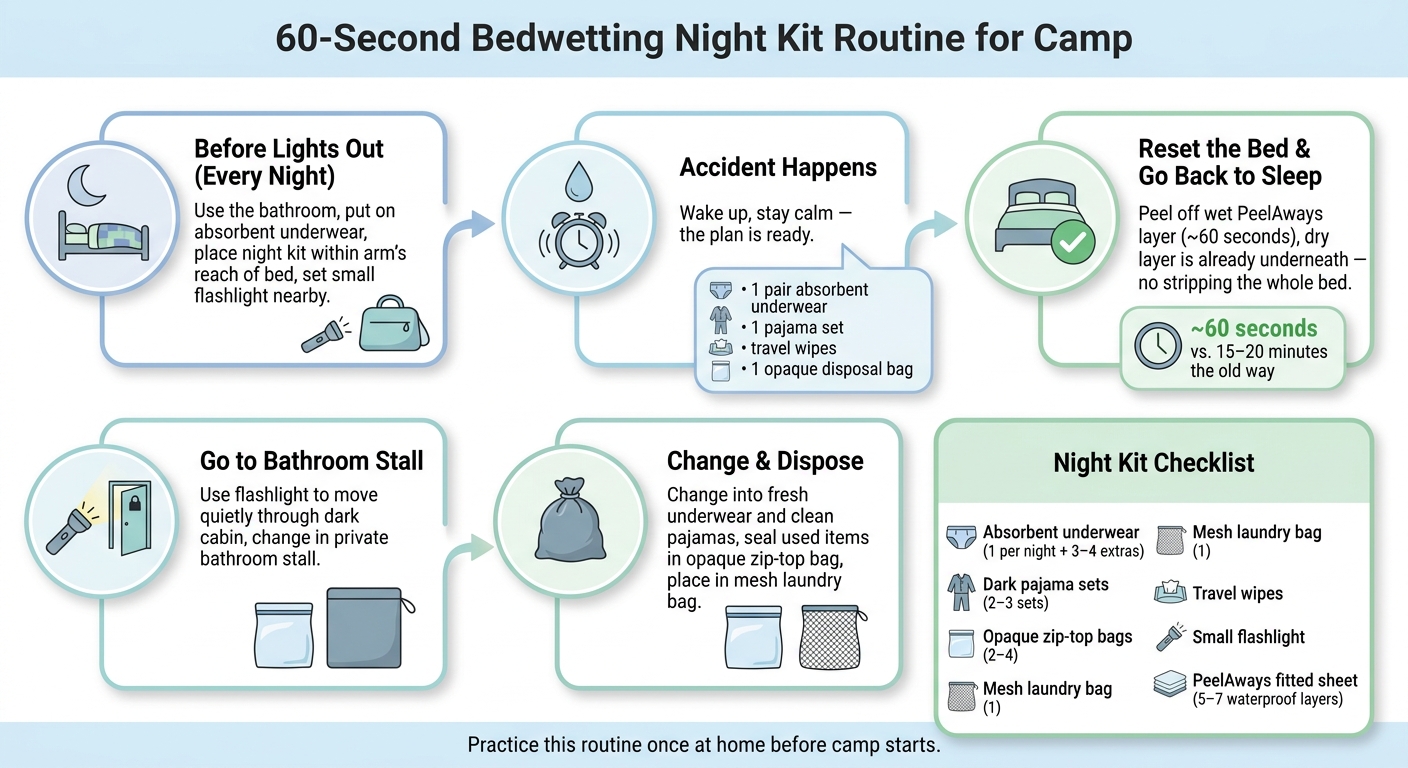 60-Second Bedwetting Accident Plan for Camp: Step-by-Step Night Kit Routine