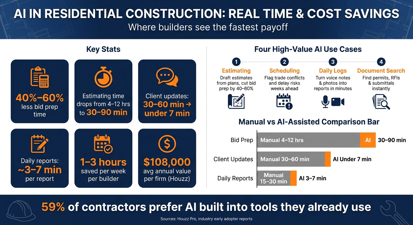 AI in Construction: Time & Cost Savings for Residential Builders