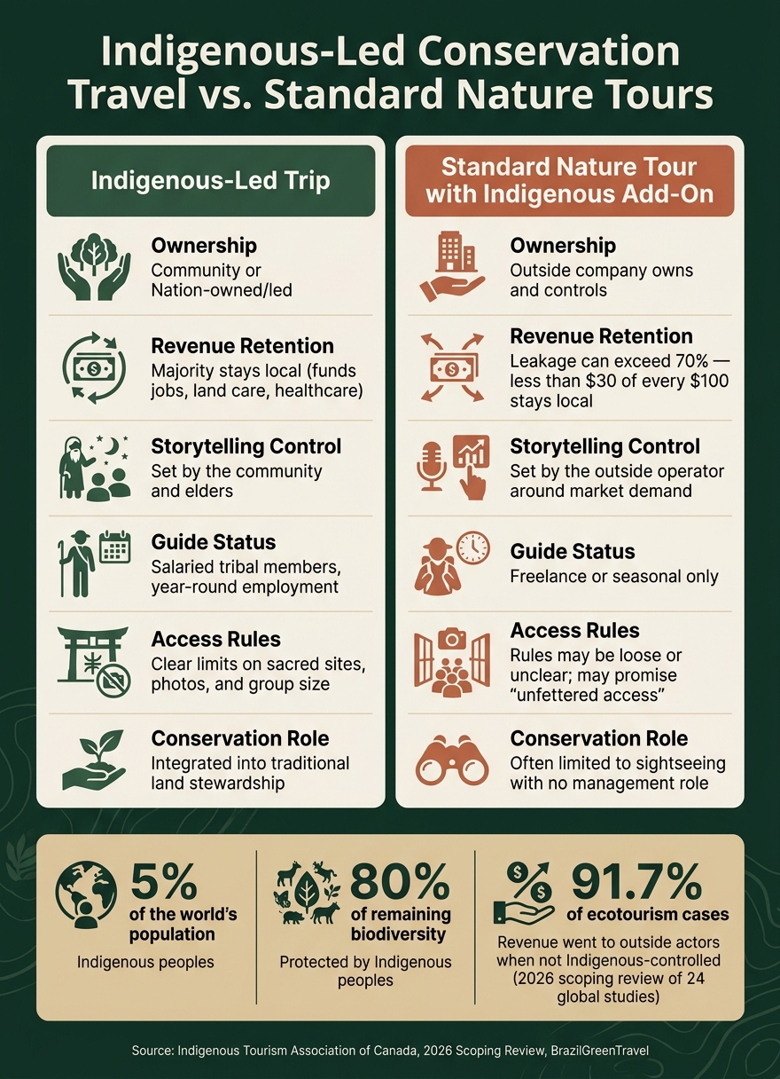 Indigenous-Led vs. Standard Nature Tours: Key Differences at a Glance