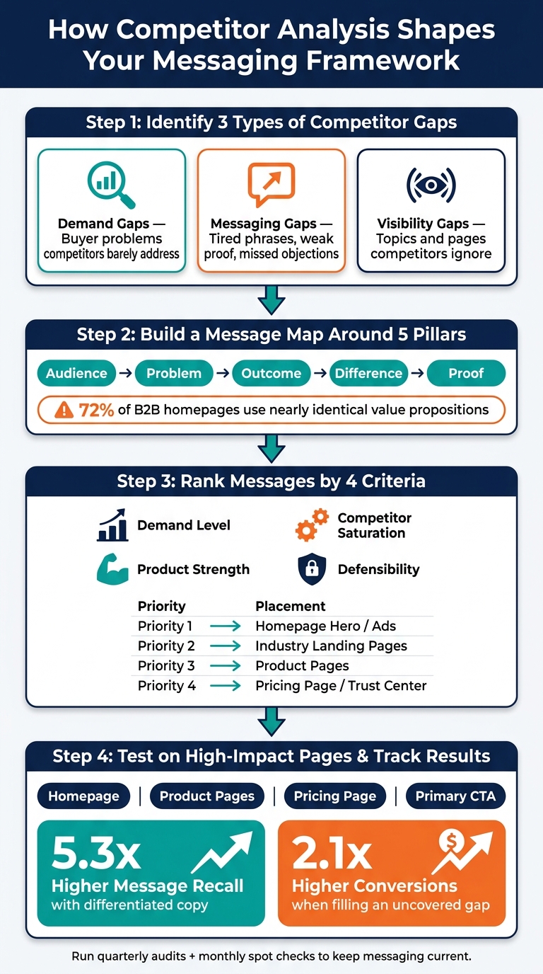 Competitor Analysis to Messaging Framework: A Step-by-Step Process