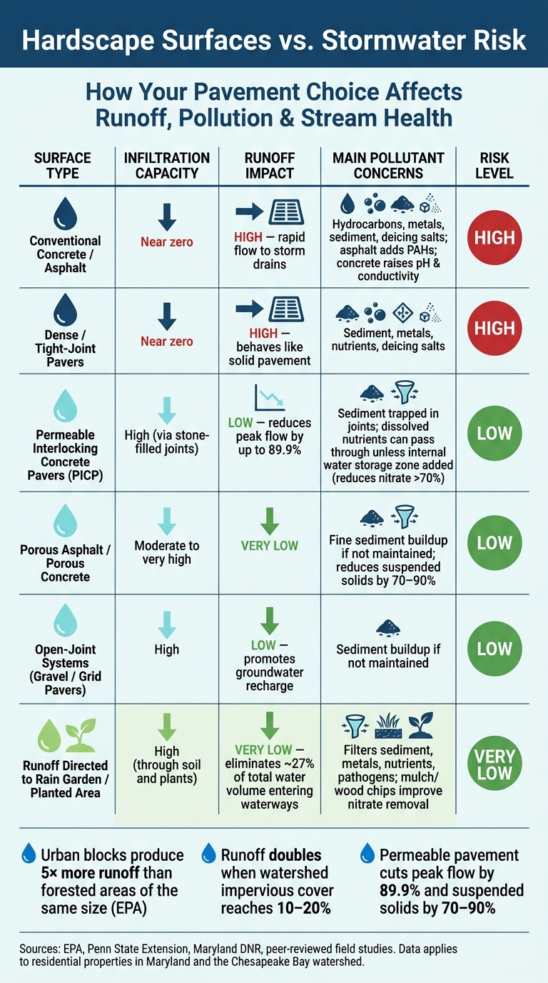 Hardscape Surfaces vs. Stormwater Risk: What Every Maryland Homeowner Should Know