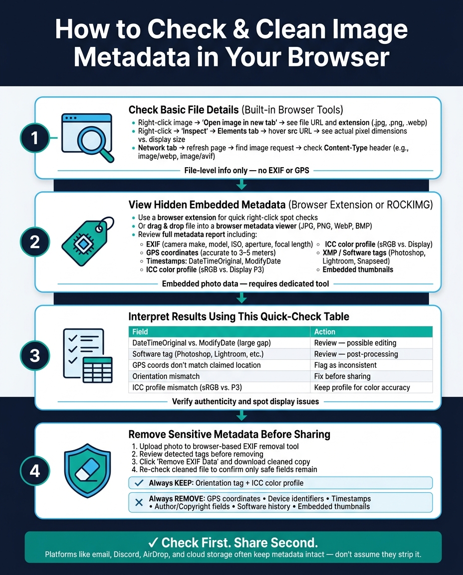 How to Check & Clean Image Metadata in Your Browser