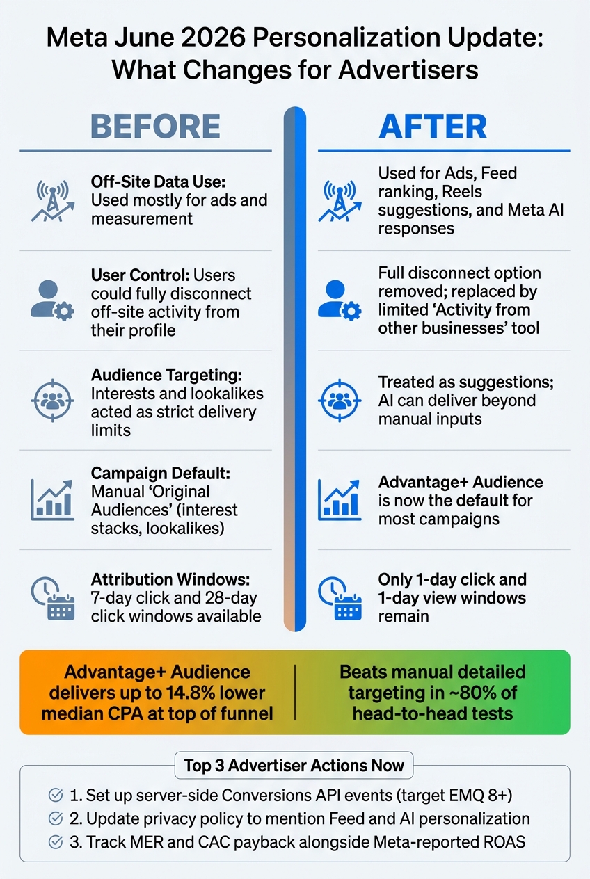 Meta June 2026 Update: Before vs. After for Advertisers