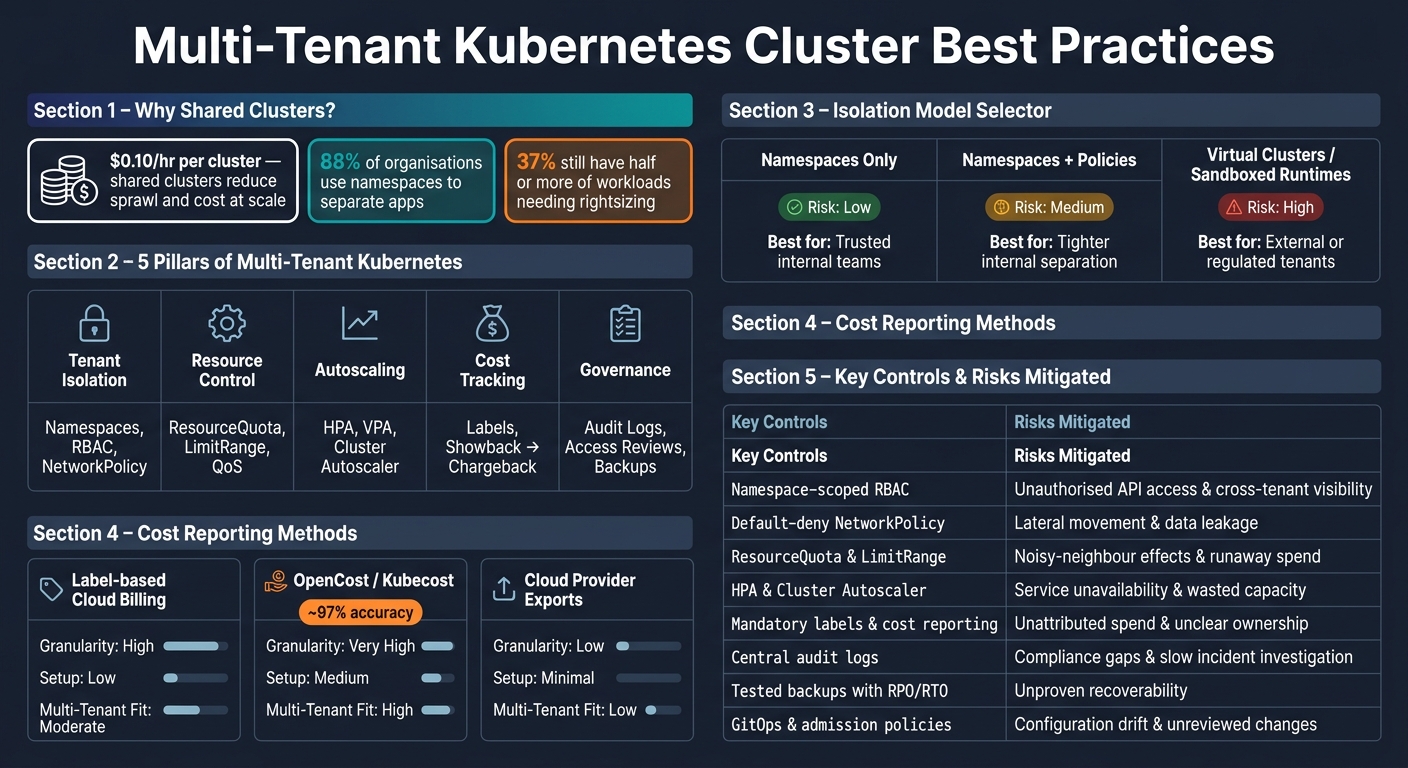 Multi-Tenant Kubernetes: Controls, Risks &amp; Cost Reporting Methods