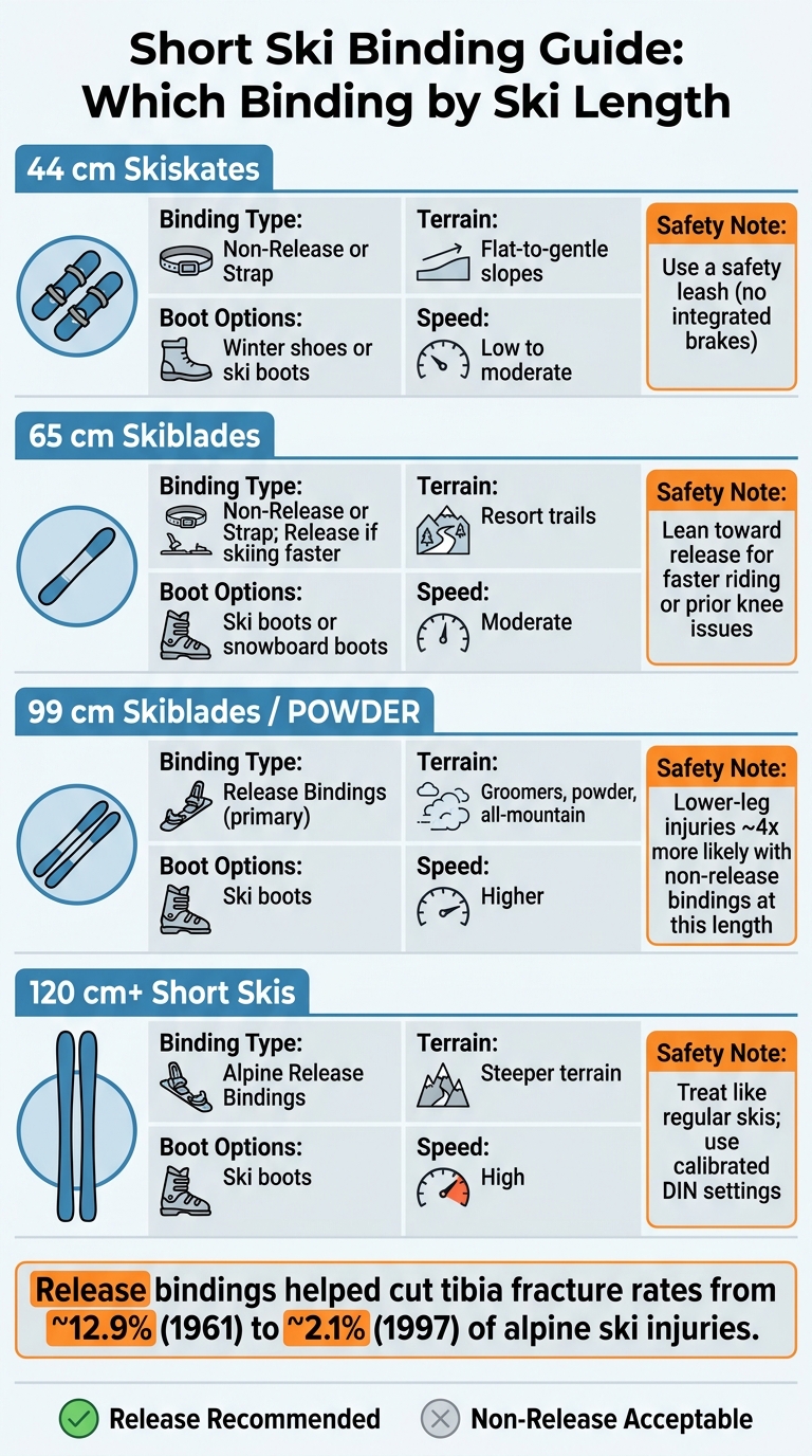 Short Ski Binding Guide: Which Binding by Ski Length