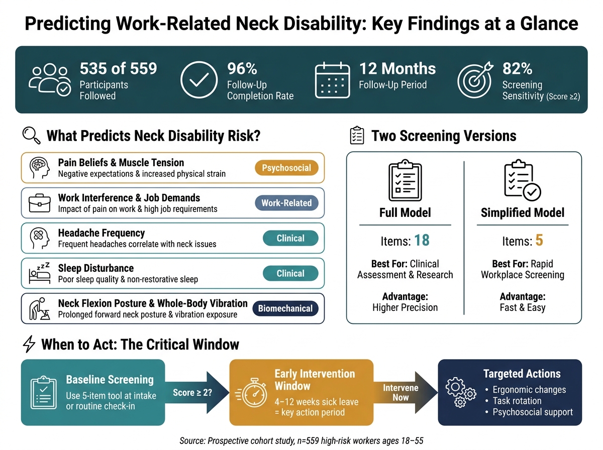 Neck Disability Risk Screening: Key Stats & Predictors at a Glance