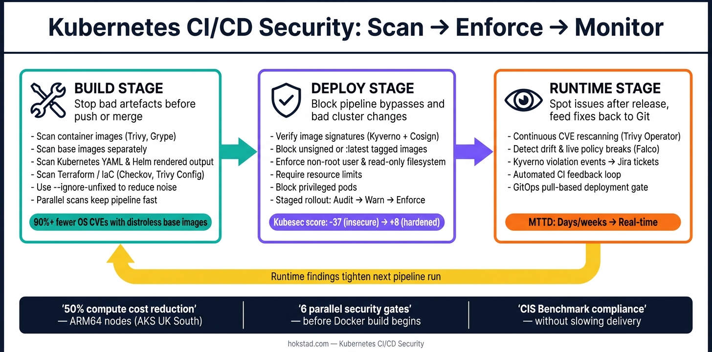 Kubernetes CI/CD Security: 3-Stage Pipeline Framework