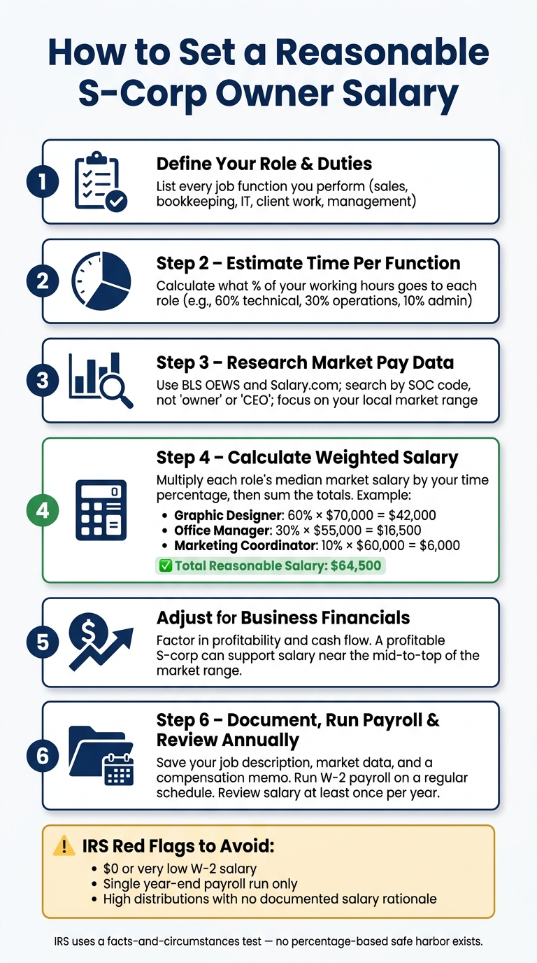 How to Set a Reasonable S-Corp Owner Salary: Step-by-Step