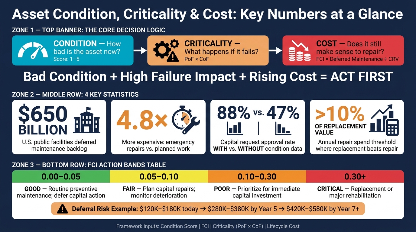 Asset Management Framework: Key Stats & Decision Thresholds