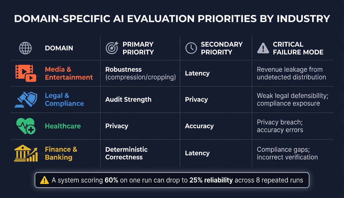 Domain-Specific AI Evaluation Priorities by Industry