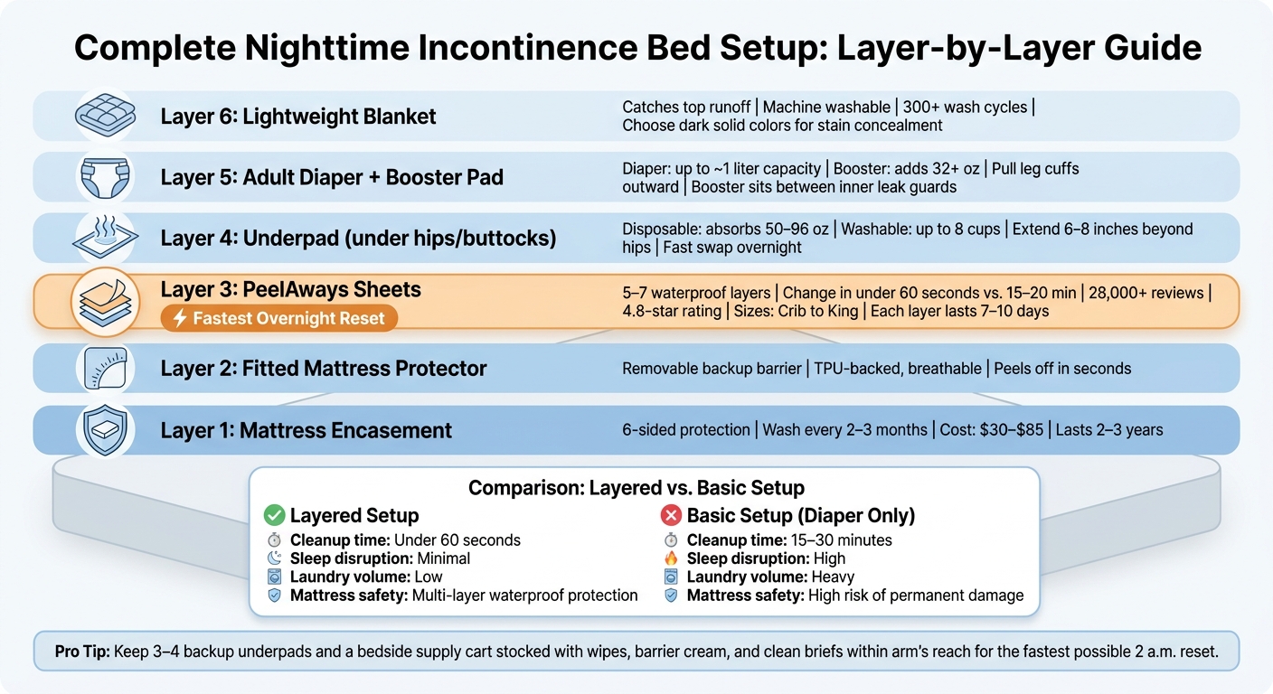 Complete Nighttime Incontinence Bed Setup: Layer-by-Layer Guide