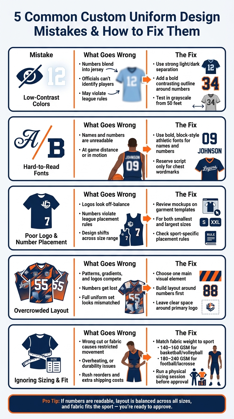 5 Common Custom Uniform Design Mistakes & How to Fix Them
