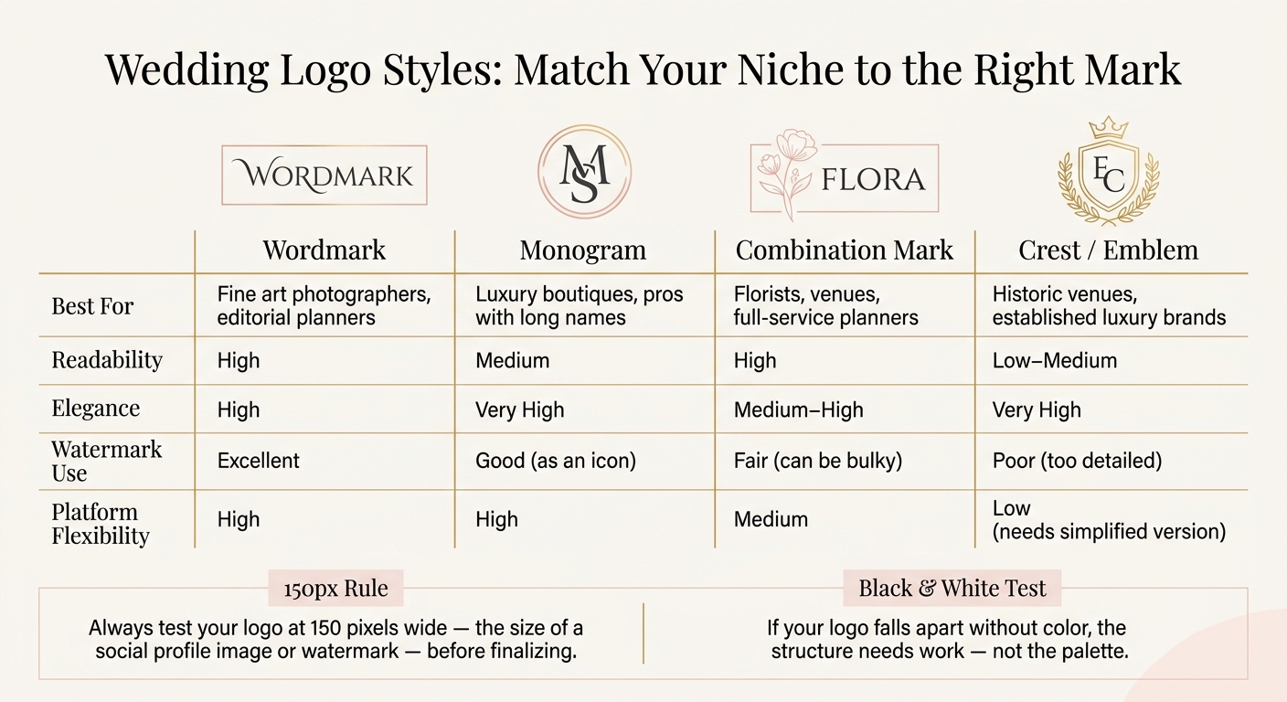 Wedding Brand Logo Styles: Which One Fits Your Niche?