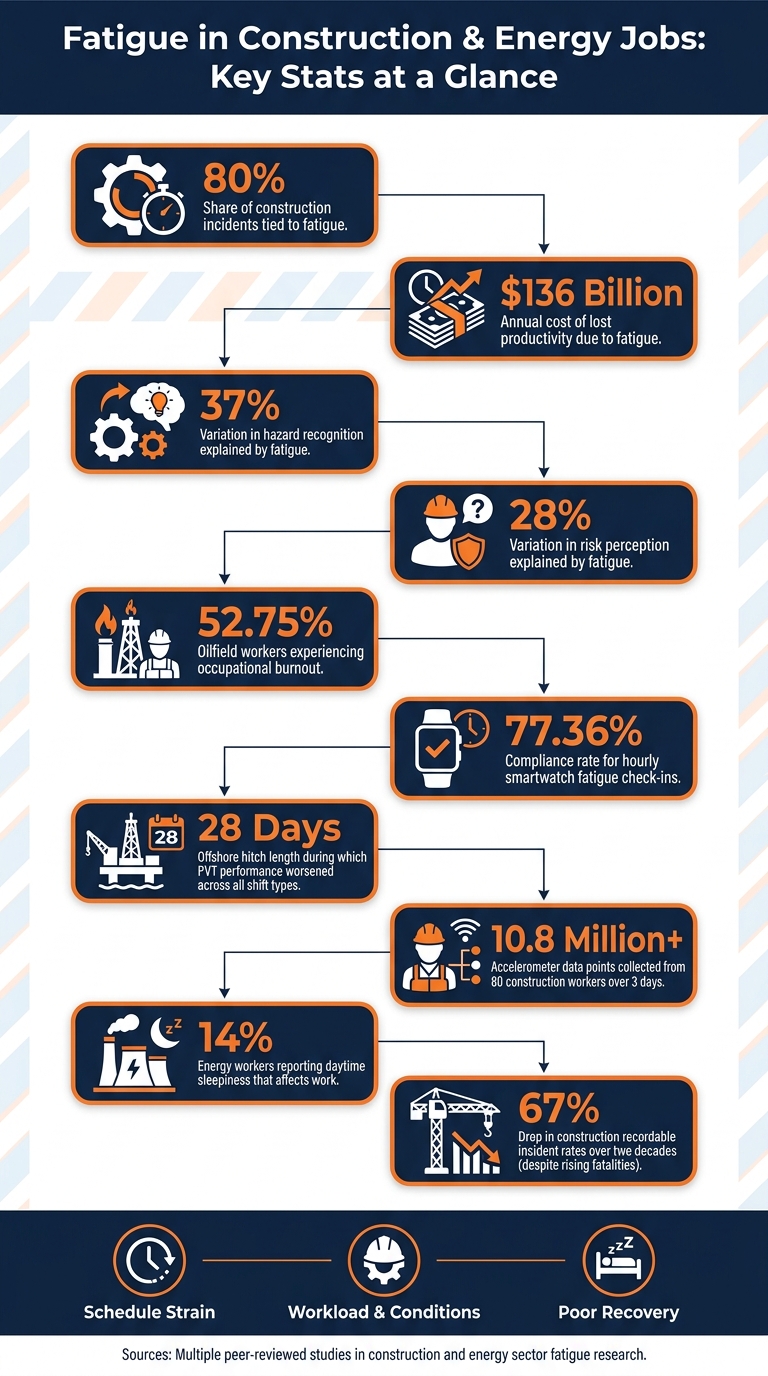 Fatigue in Construction & Energy Jobs: Key Stats at a Glance