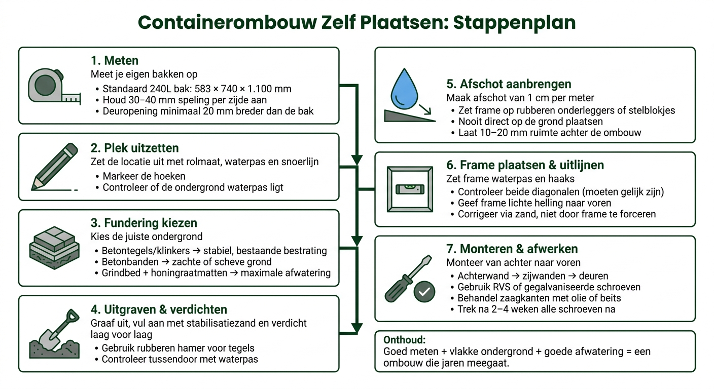 Containerombouw Plaatsen: Stap-voor-Stap Stappenplan