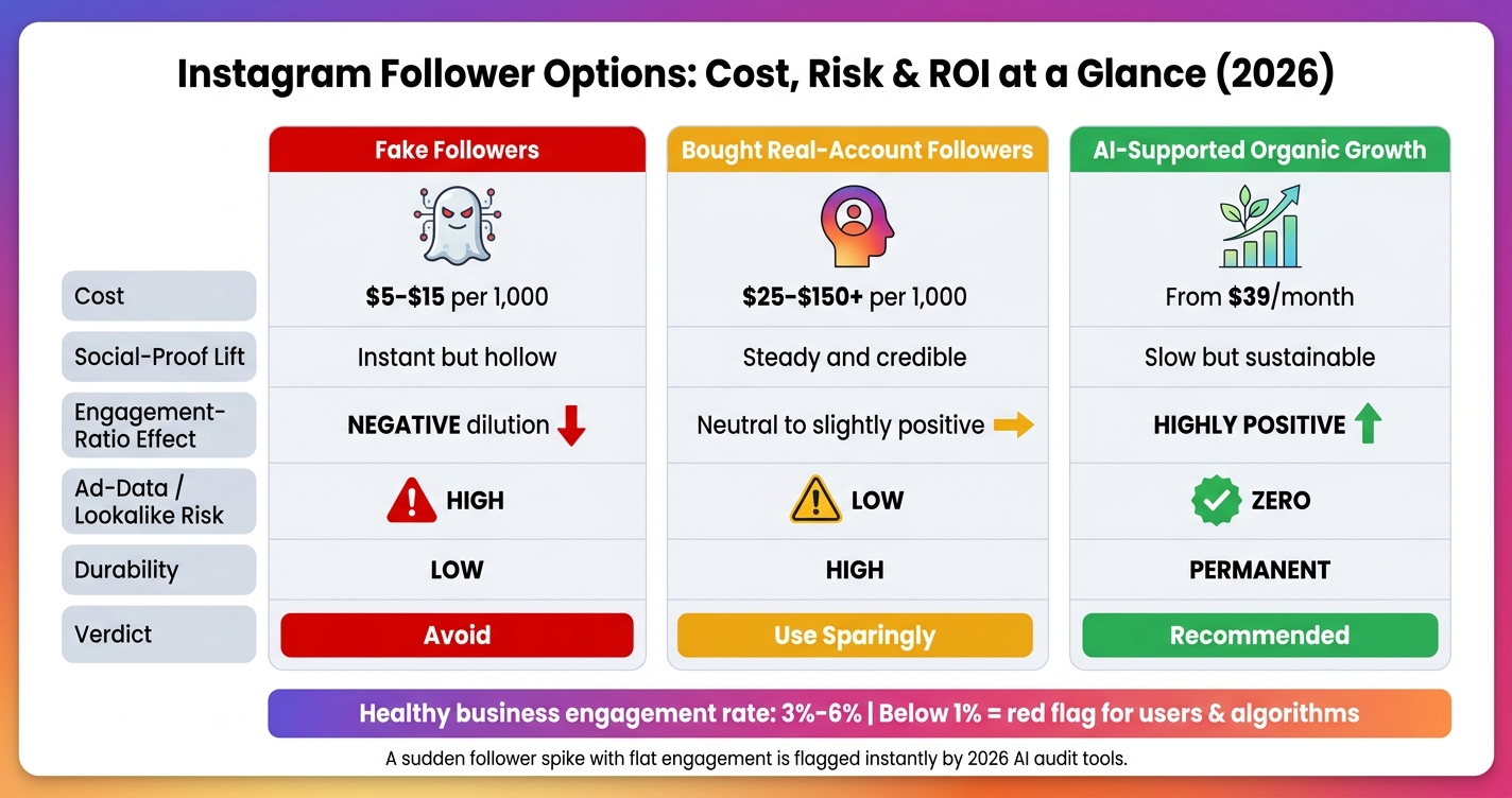Buying Instagram Followers: Fake vs. Real vs. Organic Growth (2026)