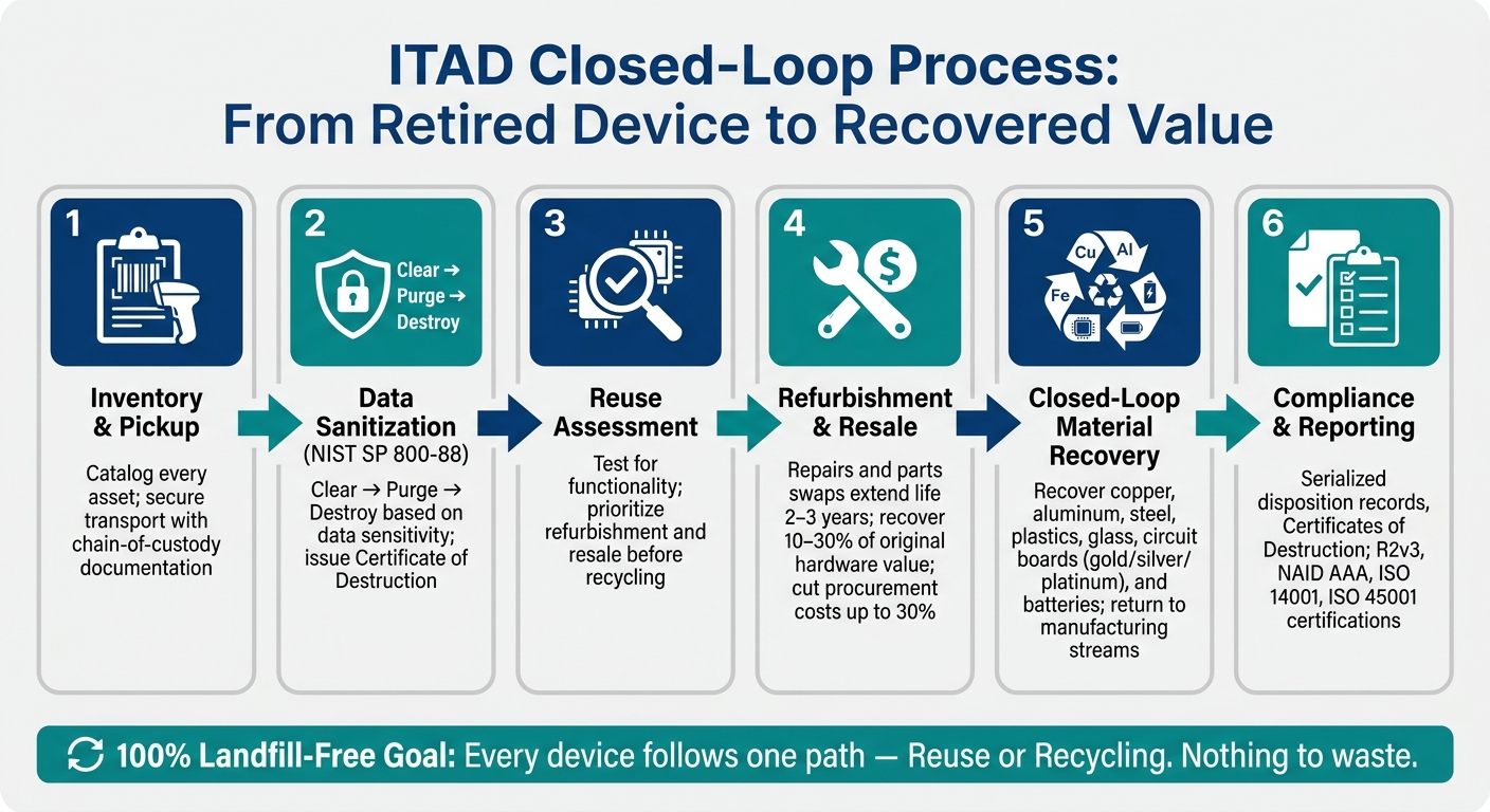 ITAD Closed-Loop Process: From Retired Device to Recovered Value