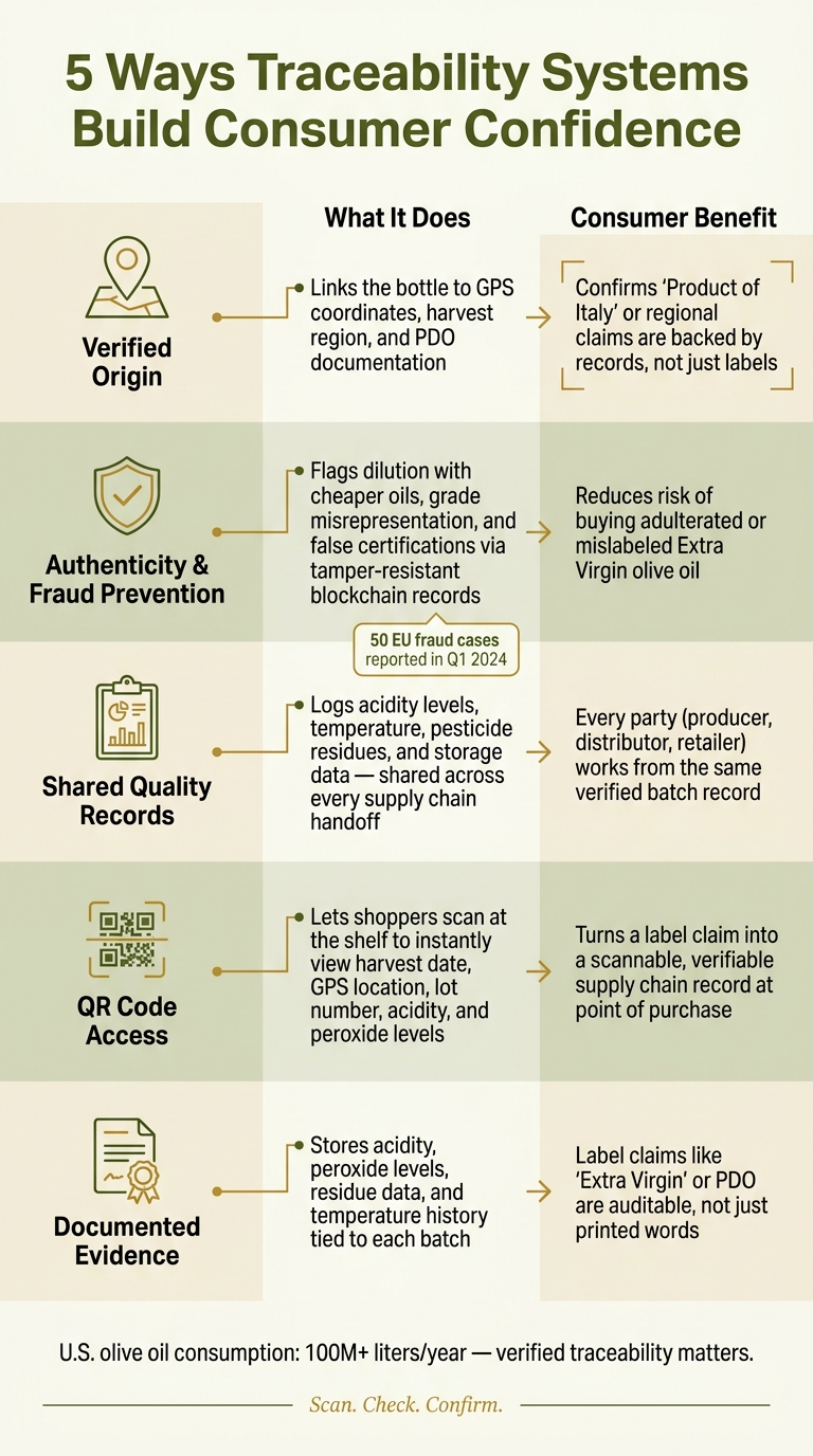 5 Ways Traceability Systems Build Consumer Confidence in Premium Olive Oil