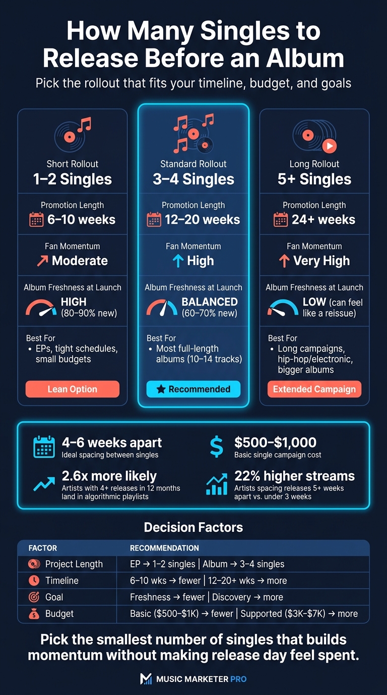How Many Singles to Release Before an Album: Rollout Guide