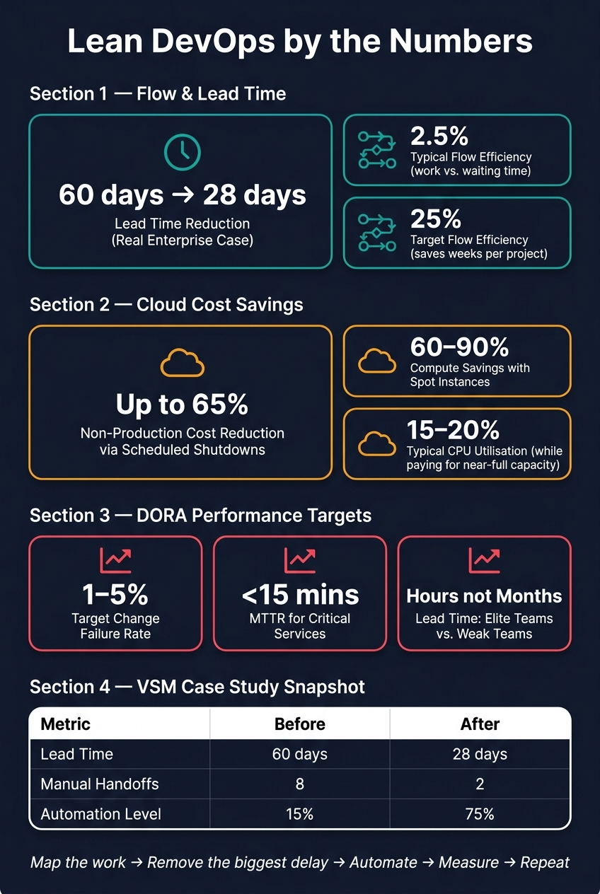Lean DevOps by the Numbers: Key Metrics &amp; Impact Stats
