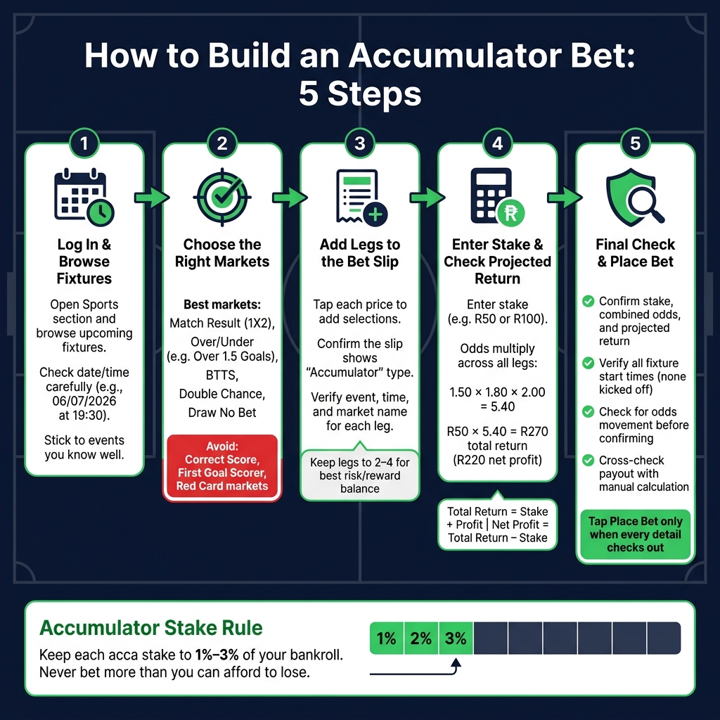How to Build an Accumulator Bet: 5-Step Visual Guide