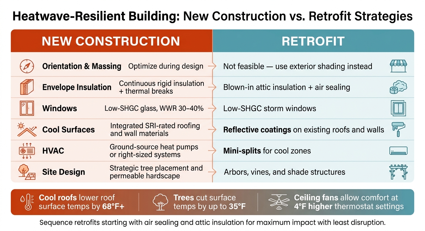 New Construction vs. Retrofit: Heatwave-Resilient Building Strategies