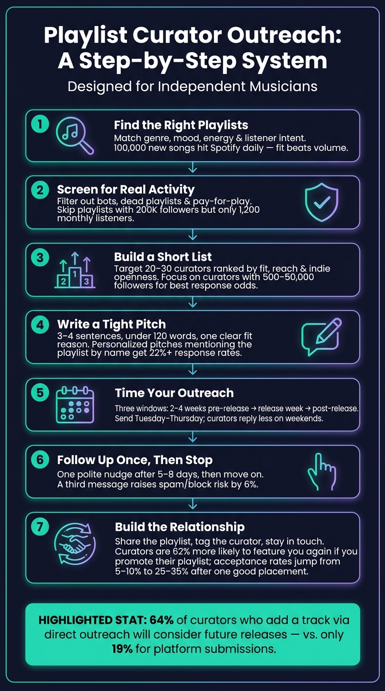 Playlist Curator Outreach: A Step-by-Step System for Independent Artists