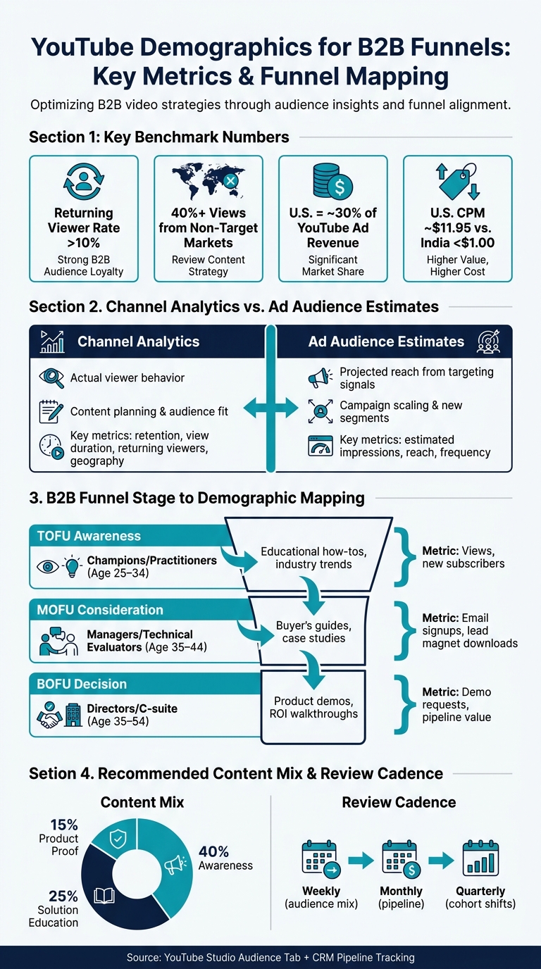 YouTube Demographics for B2B Funnels: Key Metrics & Funnel Mapping