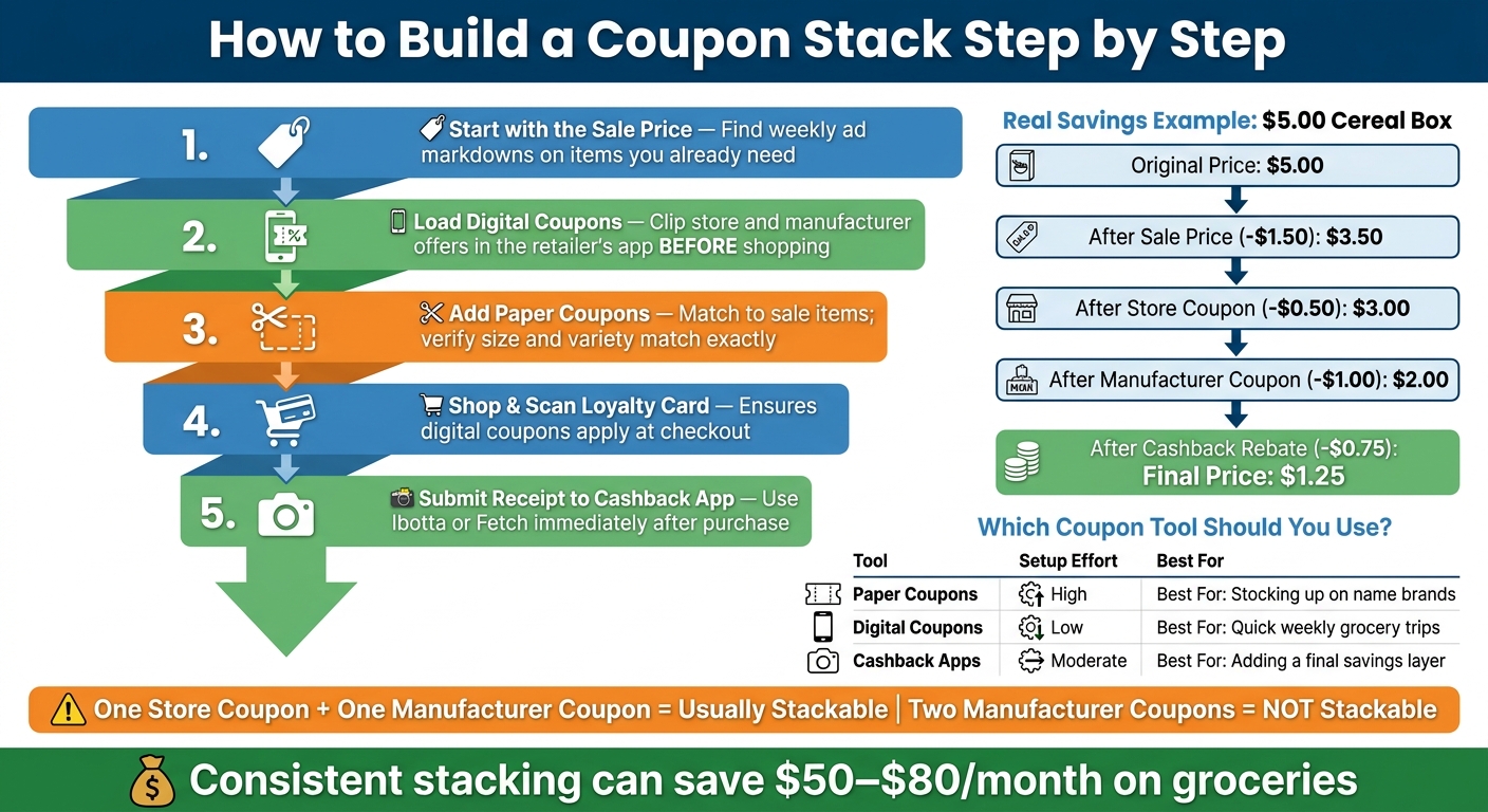 How to Stack Coupons: Step-by-Step Savings Guide