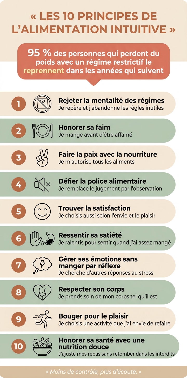 Les 10 Principes de l'Alimentation Intuitive