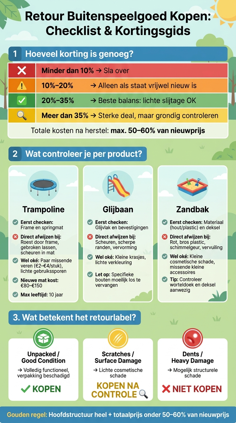 Retour Buitenspeelgoed: Checklist & Kortingsgids