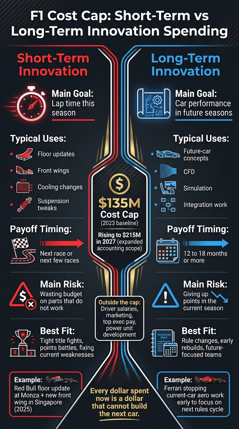 F1 Cost Cap: Short-Term vs Long-Term Innovation Spending
