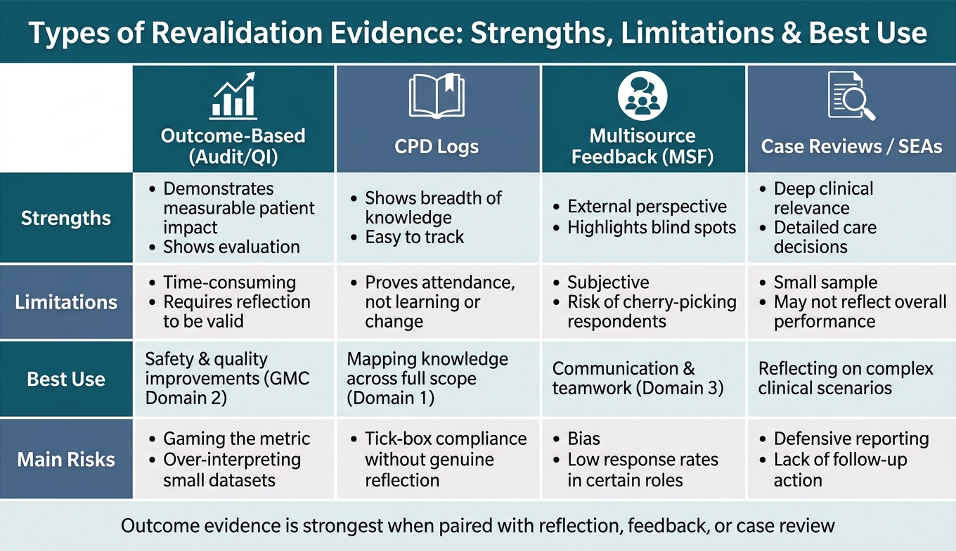 Types of Revalidation Evidence: Strengths, Limitations & Best Use