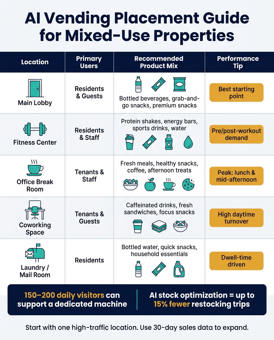 AI Vending Placement Guide for Mixed-Use Properties