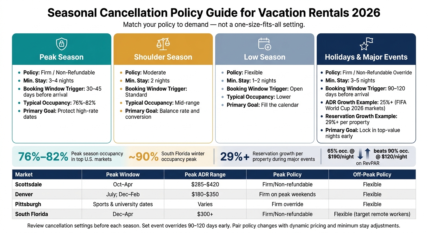 Seasonal Cancellation Policy Guide for Vacation Rentals 2026