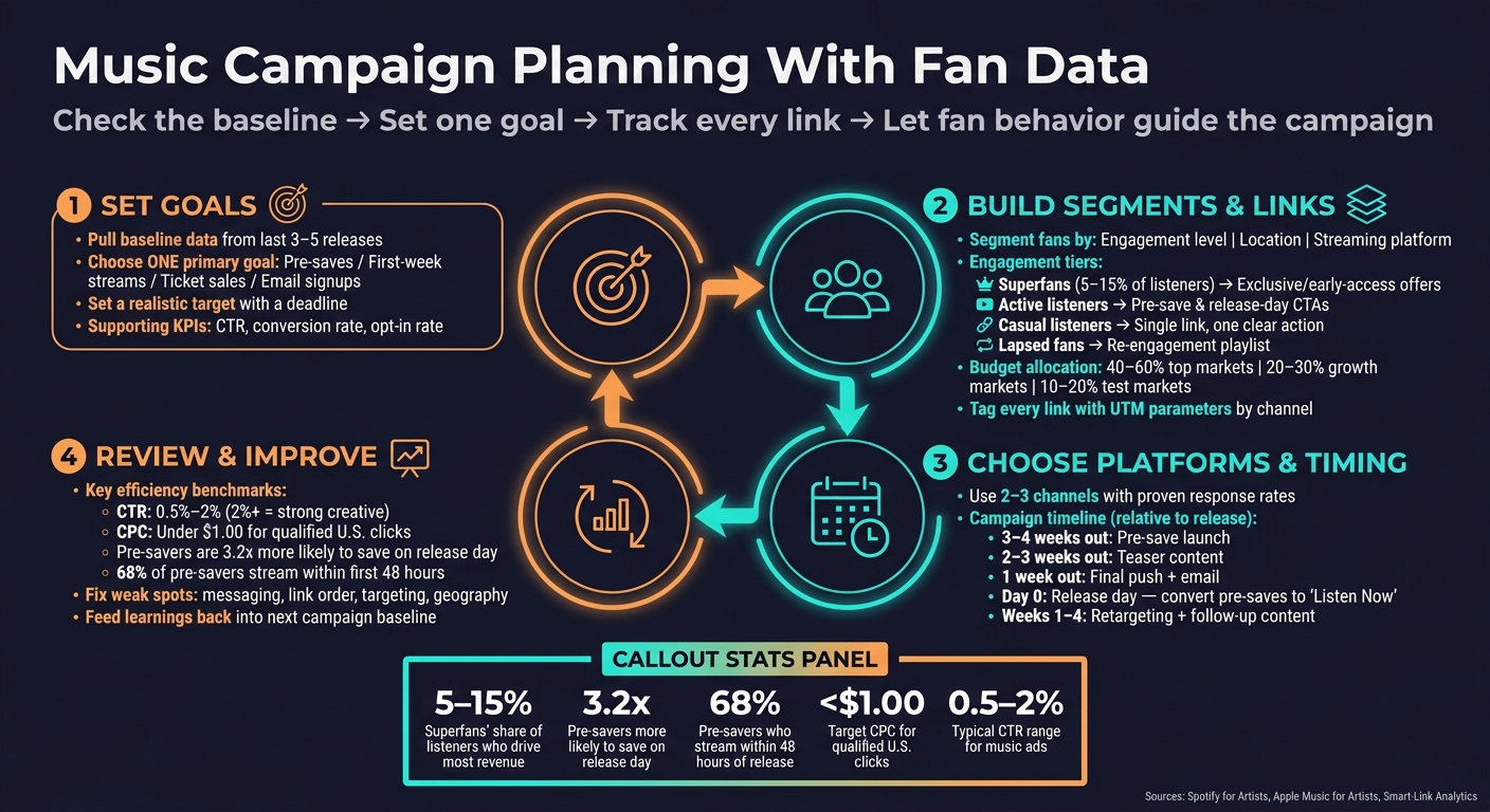 Music Campaign Planning: Data-First Process for Artists