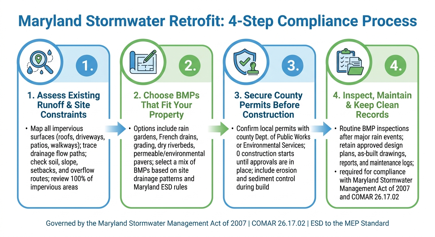 Maryland Stormwater Retrofit: 4-Step Compliance Process
