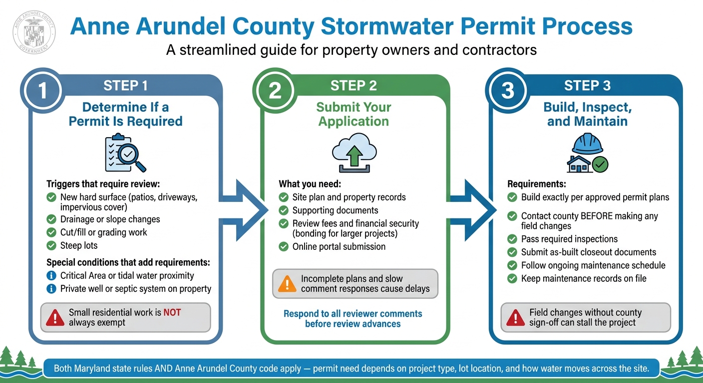 Anne Arundel Stormwater Permit Process: 3 Steps to Approval