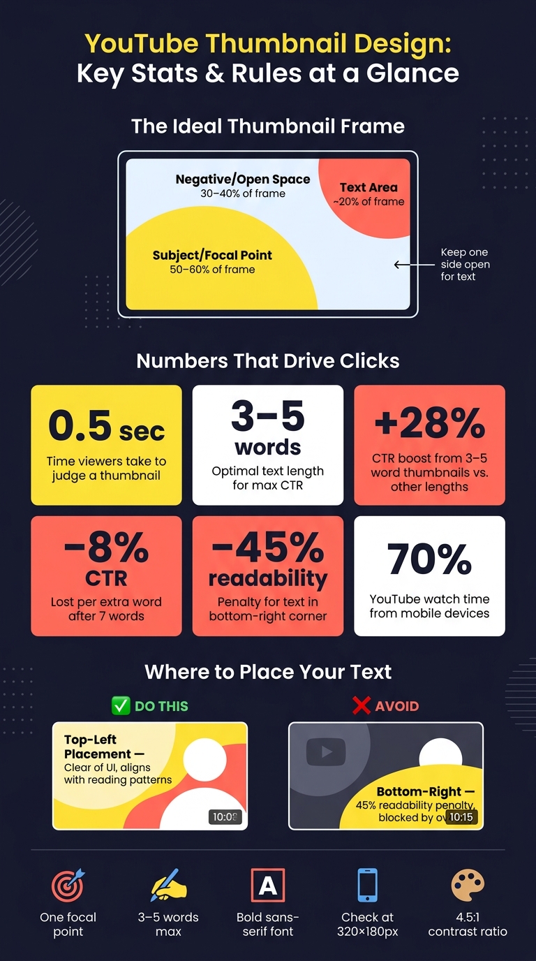 YouTube Thumbnail Design: Key Stats & Rules at a Glance