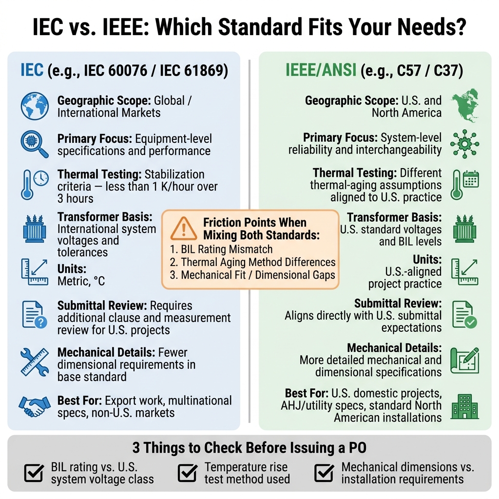 IEC vs. IEEE Standards: Key Differences for U.S. Electrical Buyers