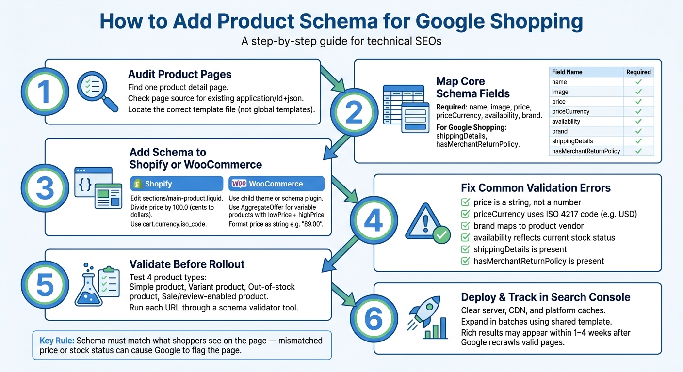 How to Add Product Schema: Step-by-Step Workflow for Shopify & WooCommerce