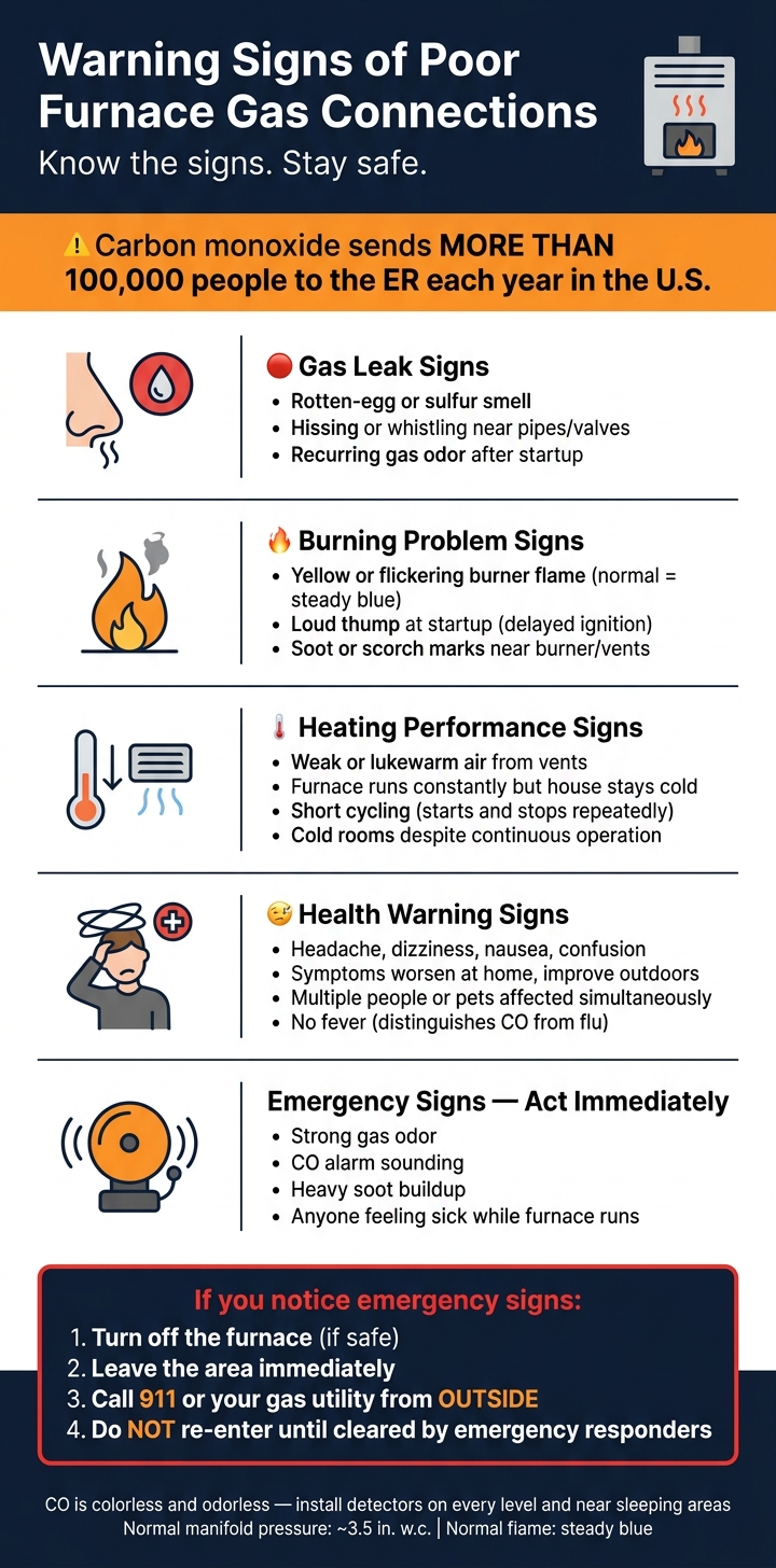 Warning Signs of Poor Furnace Gas Connections